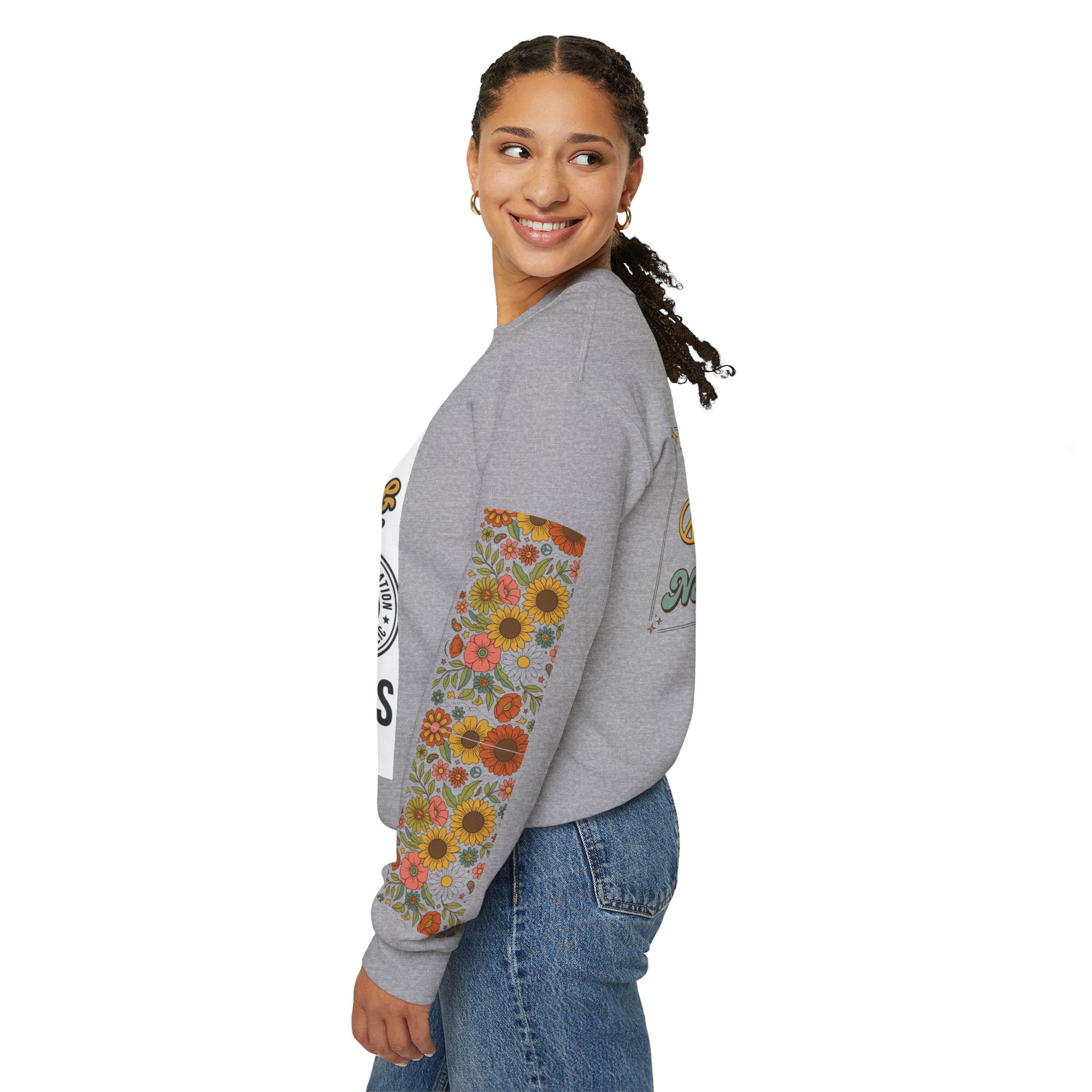 Peace, Love & Notarizations Cozy  Crewneck Sweatshirt ☮️❤️🖋️