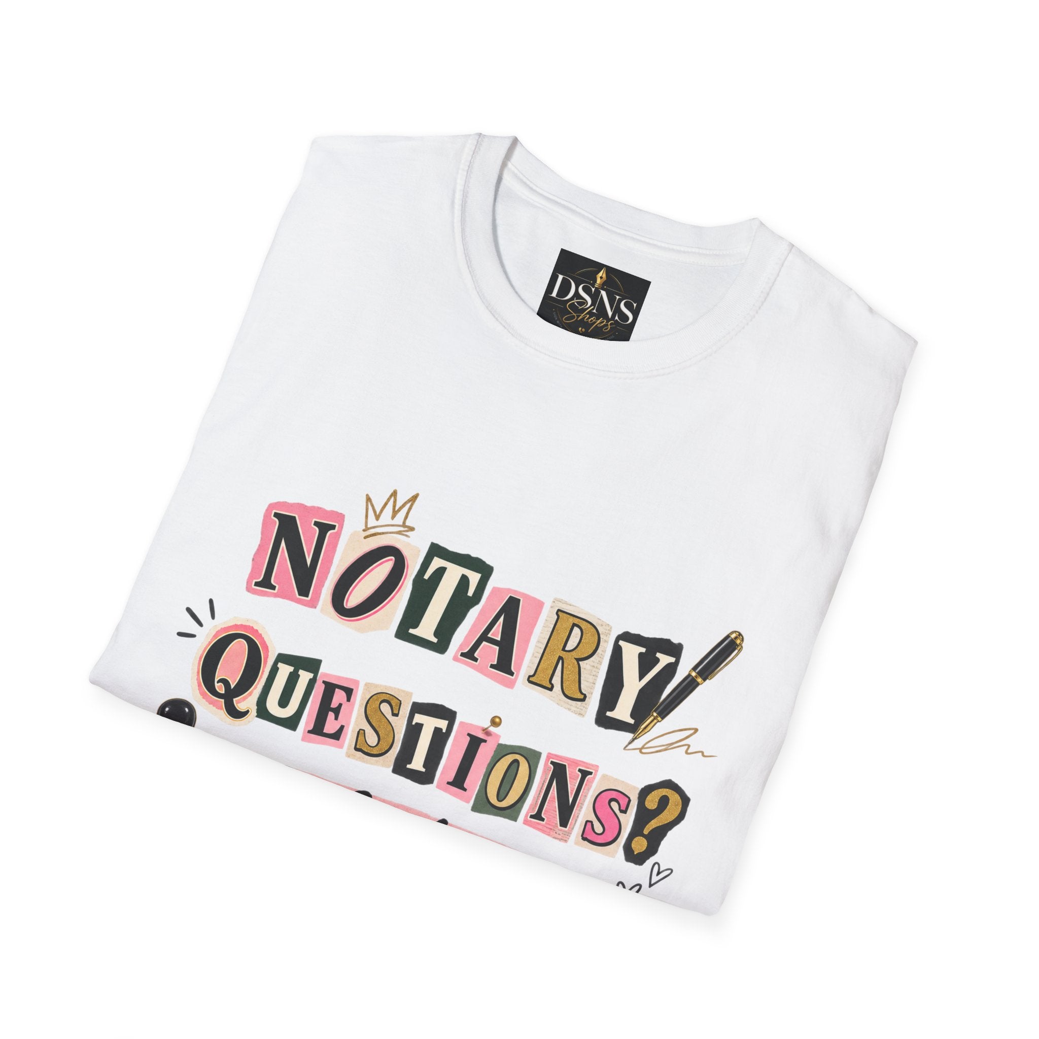 Notary Questions? I’ve Got Answers T-Shirt — Notary Public Graphic Tee