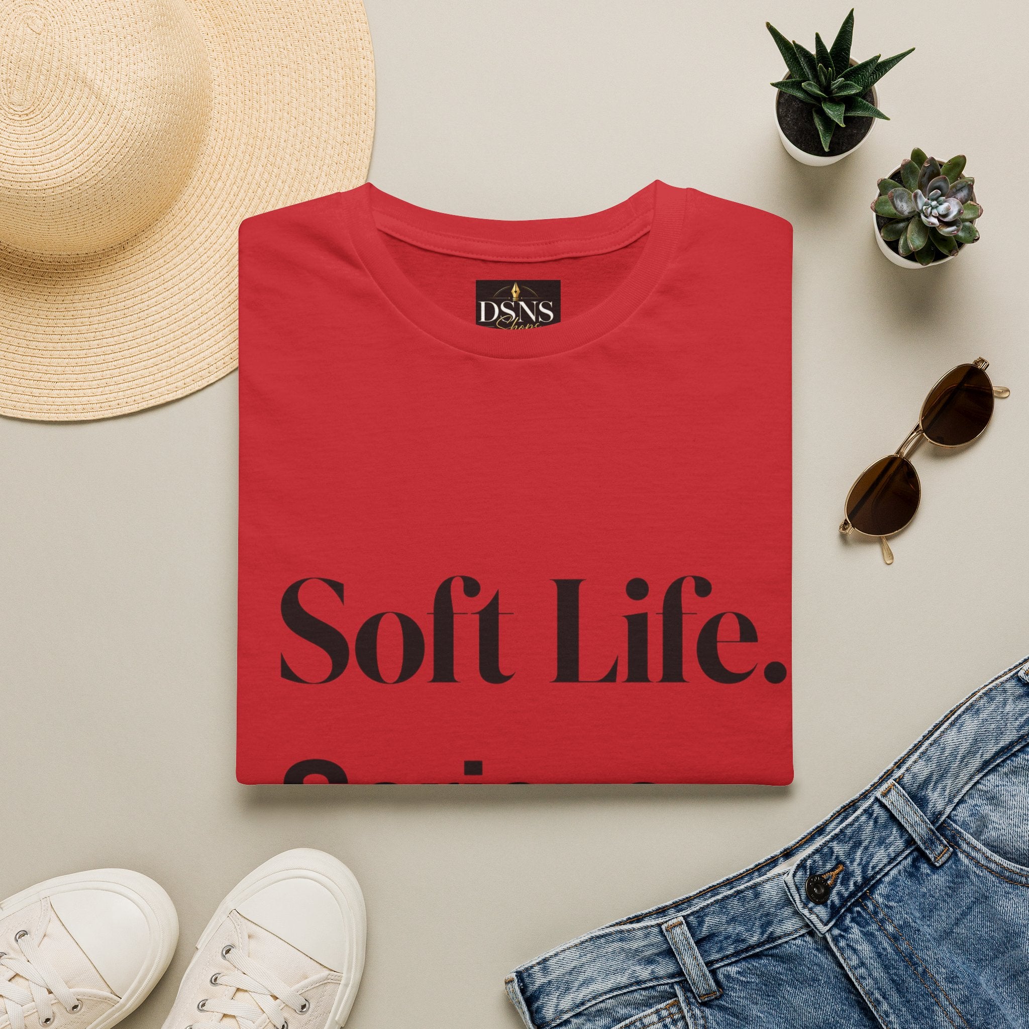 Soft Life. Serious Business. Unisex T-Shirt — Entrepreneur &amp; Business Owner Graphic Tee