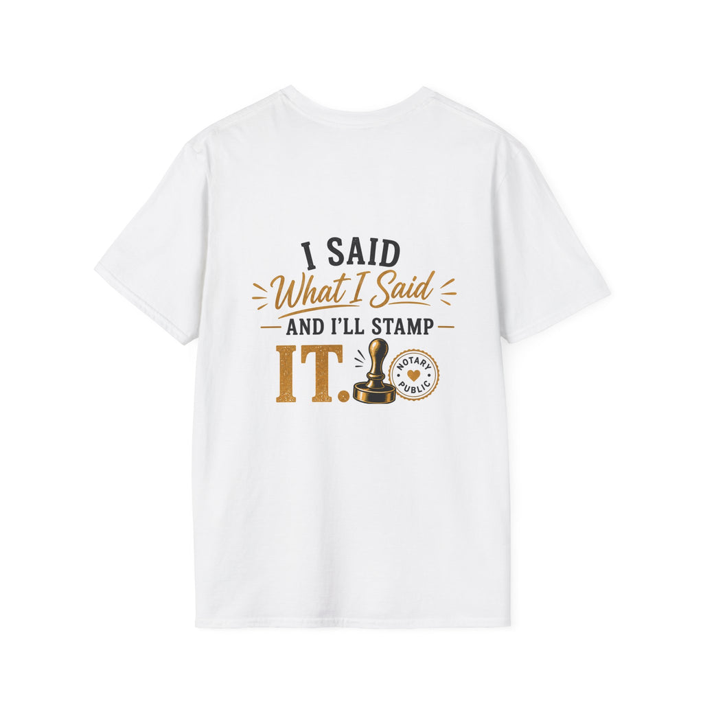 Notary FAQ T-Shirt | Funny Notary Public Shirt | Mobile Notary & Loan Signing Agent Gift