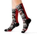 Big Nick Energy Christmas Socks | Funny Santa Holiday Crew Socks | Festive Stocking Stuffer