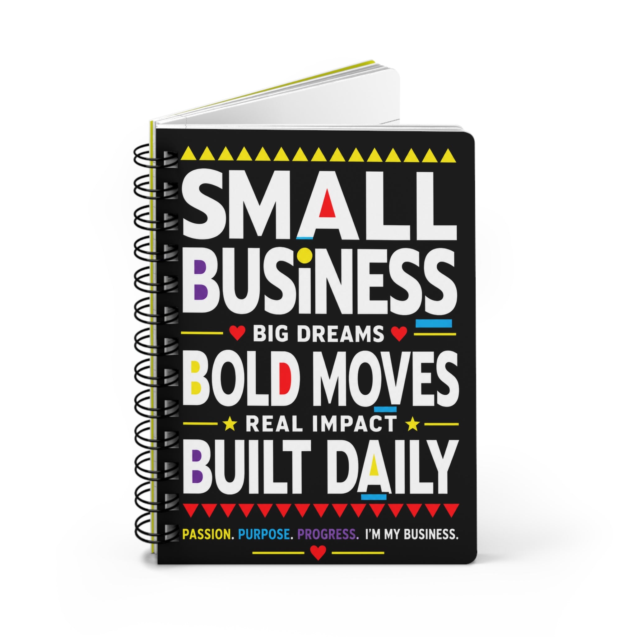 📓 Small Business. Big Dreams. Bold Moves. Spiral Notebook | Entrepreneur Journal | Business Planner | CEO Notebook | Gift for Small Business Owners