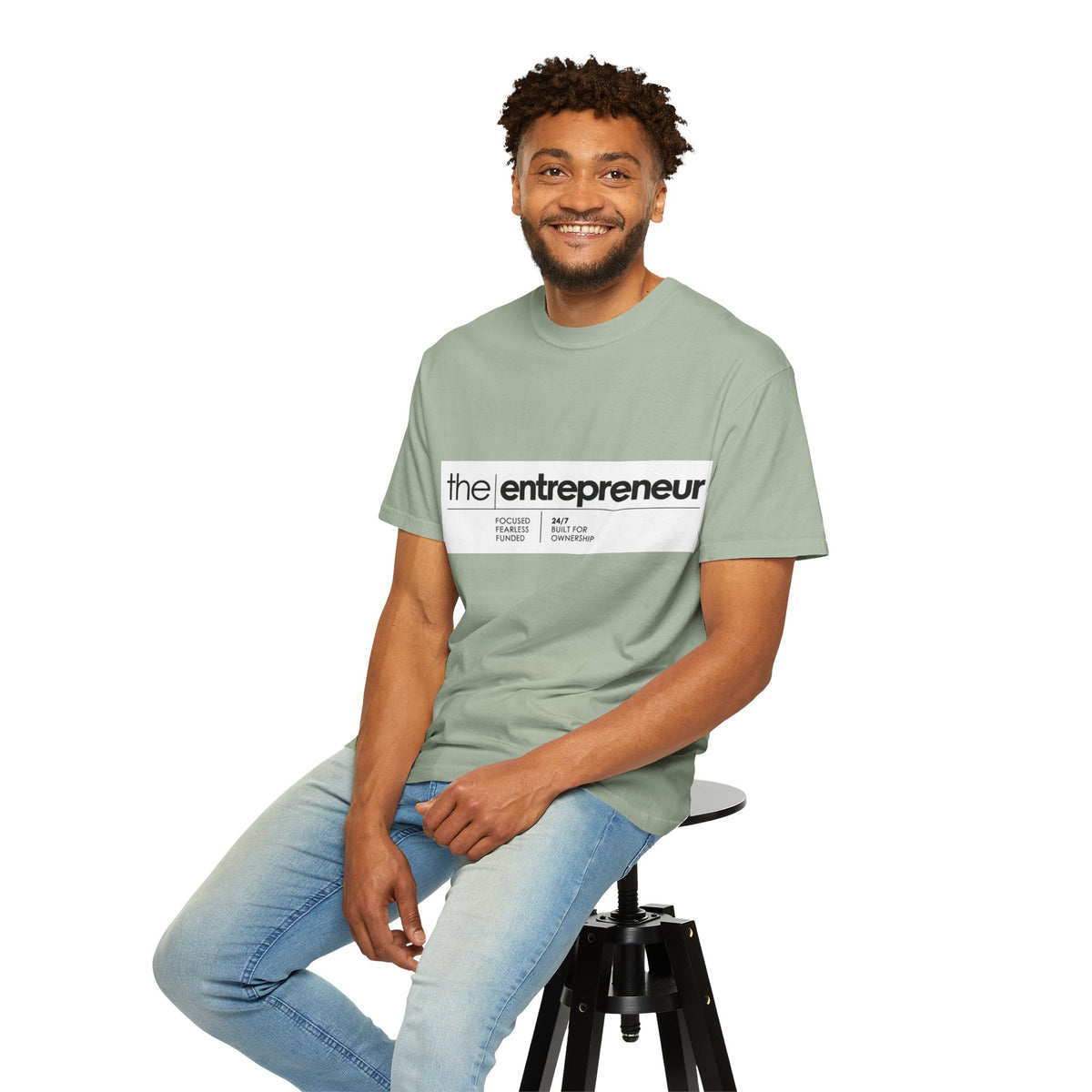 The Entrepreneur Garment-Dyed T-Shirt — Focused, Fearless, Funded Business Owner Tee