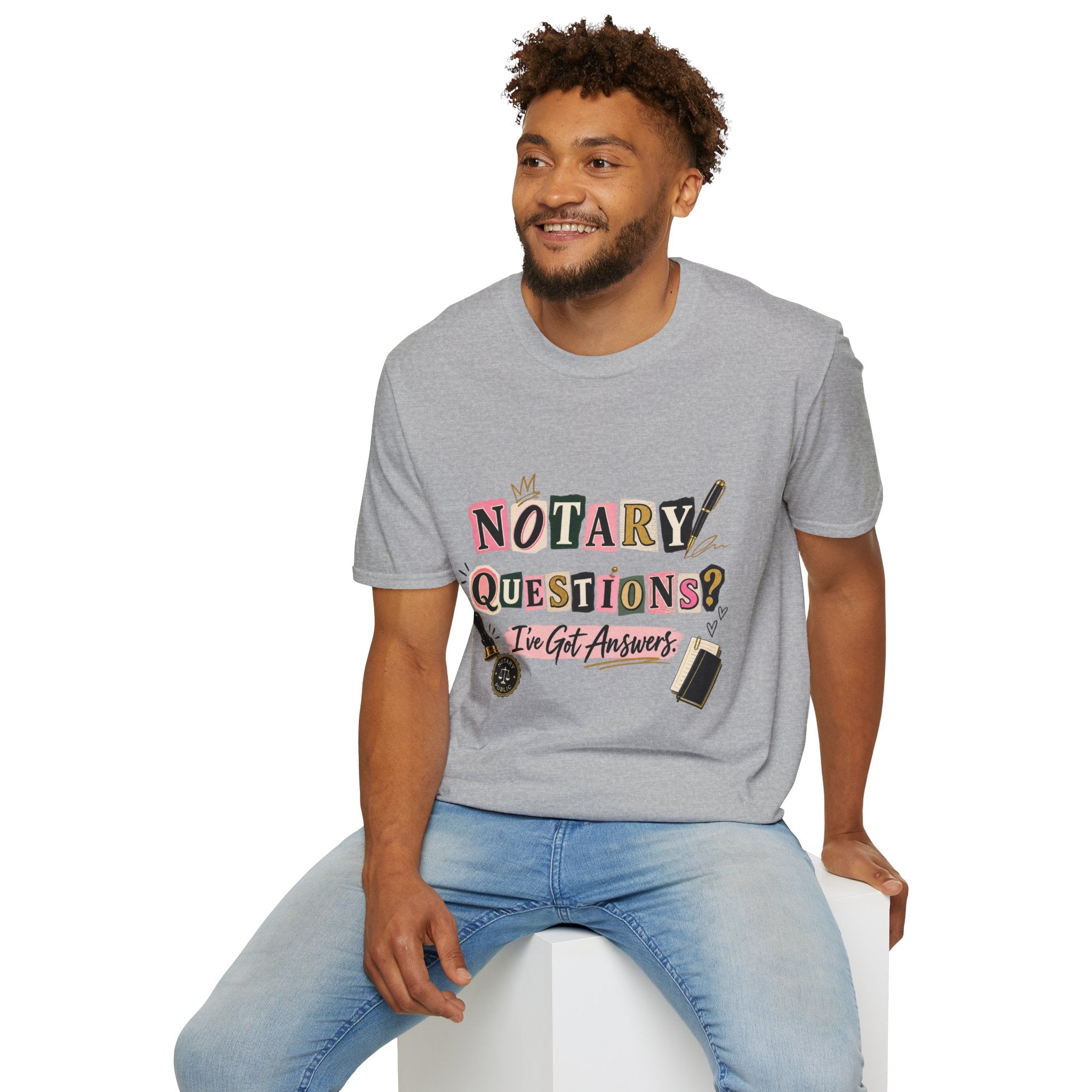 Notary Questions? I’ve Got Answers T-Shirt — Notary Public Graphic Tee