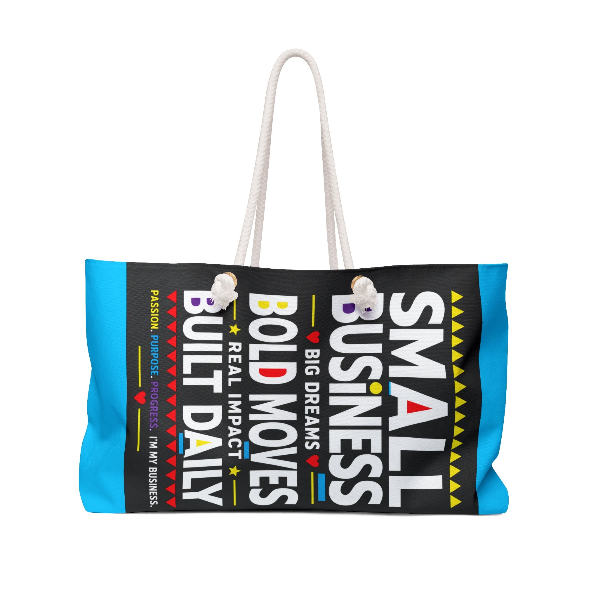 Small Business. Big Dreams. Bold Moves. Weekender Bag | Entrepreneur Travel Tote | Business Owner Overnight Bag | Legacy Builder Duffel
