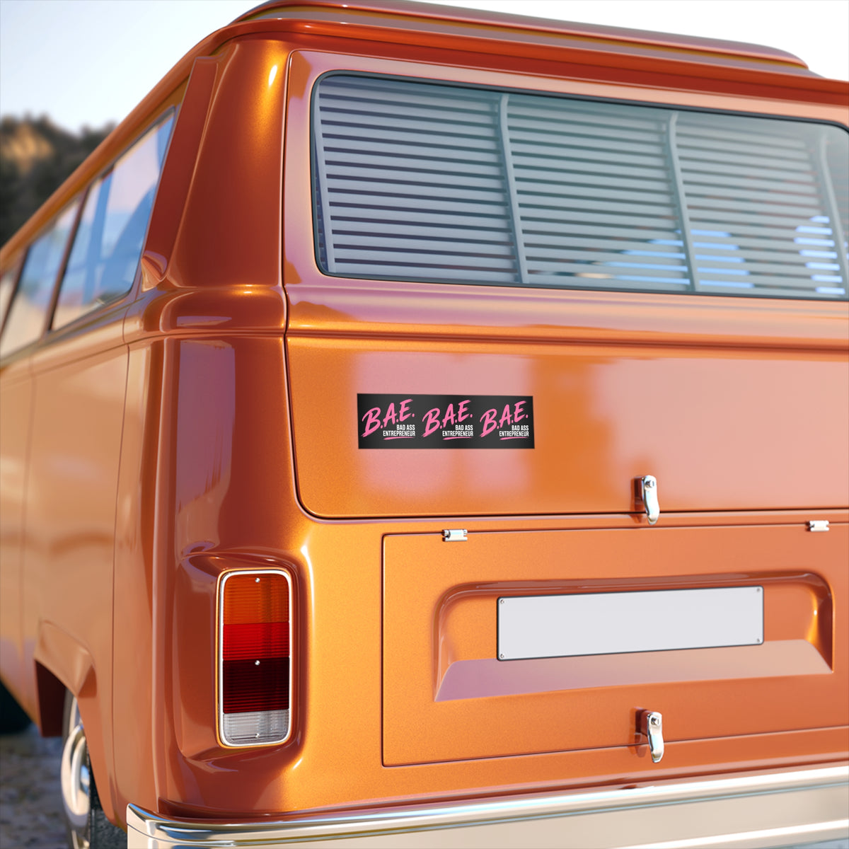 B.A.E. — Bad Ass Entrepreneur Matte Vinyl Bumper Sticker