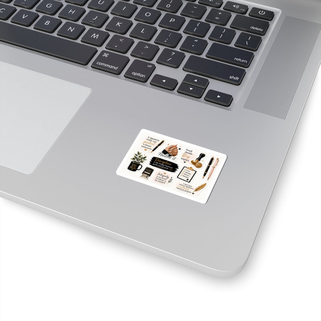 Notary & Business Essentials Sticker Sheet. Vinyl Sticker  | Decal | Cute Business Owner Laptop Sticker