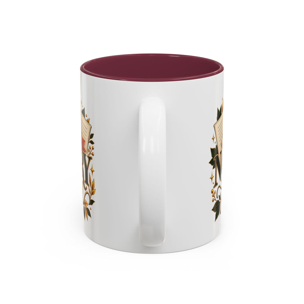 Notary Season Fall Accent Mug — Autumn Notary Public Coffee Cup