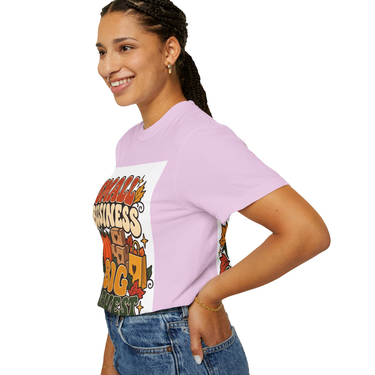 Small Business Big Harvest T-Shirt — Fall Entrepreneur Garment-Dyed Tee