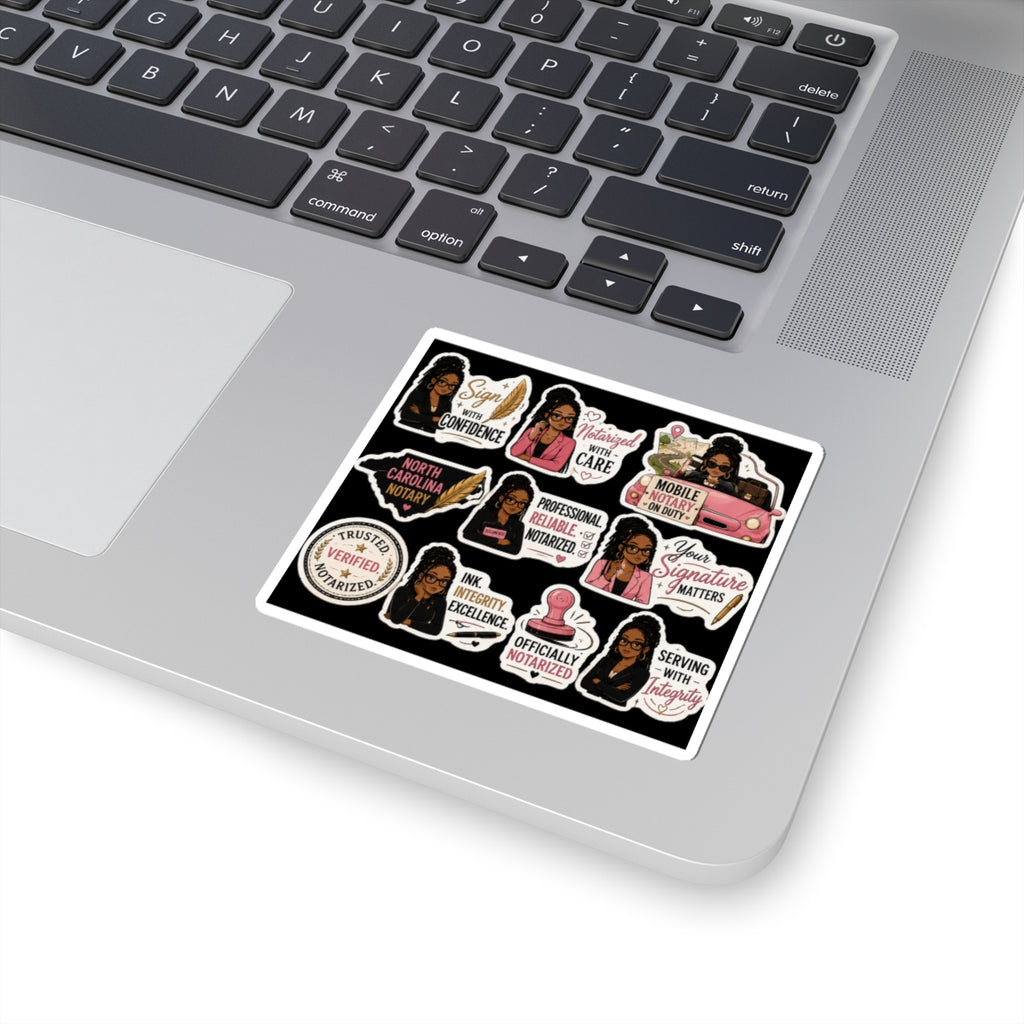 🖤 Signature Luxe Collection | Premium Notary Vinyl Stickers