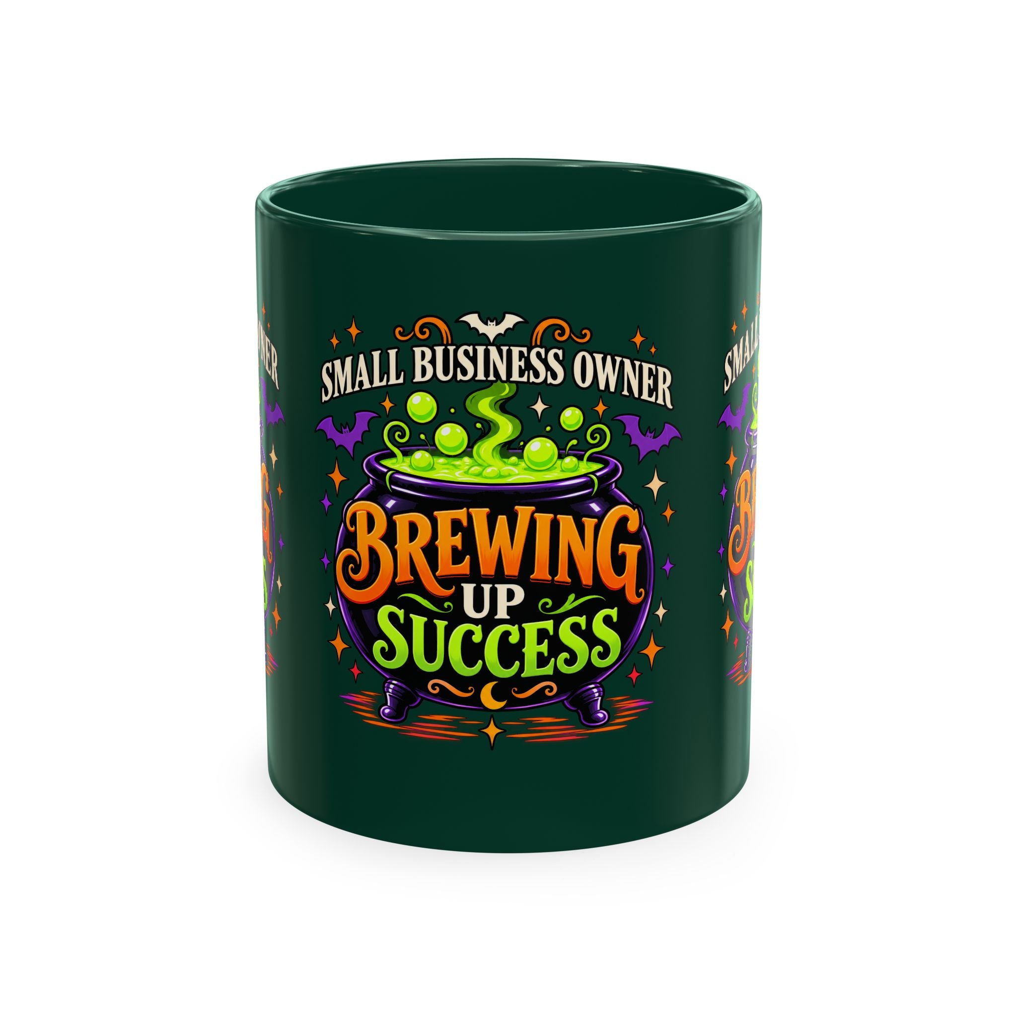 Brewing Up Success Mug | Small Business Owner Halloween Ceramic Coffee Cup