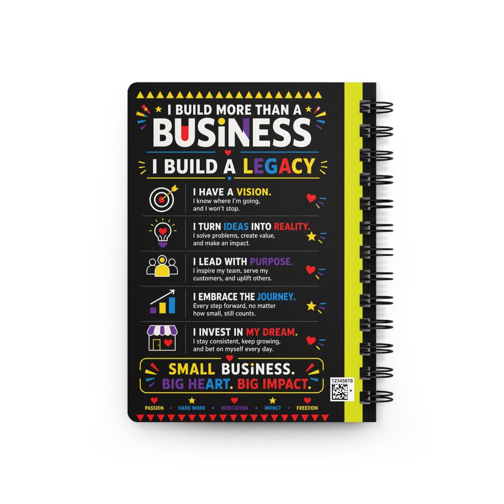 📓 Small Business. Big Dreams. Bold Moves. Spiral Notebook | Entrepreneur Journal | Business Planner | CEO Notebook | Gift for Small Business Owners