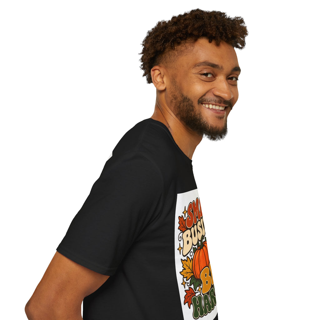 Small Business Big Harvest Graphic T-Shirt — Retro Fall Entrepreneur Tee