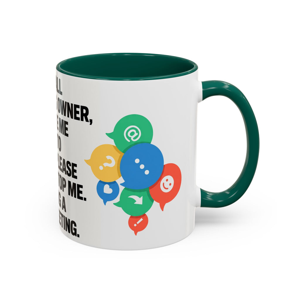 Small Business Owner Staff Meeting Mug — Funny Entrepreneur Coffee Cup