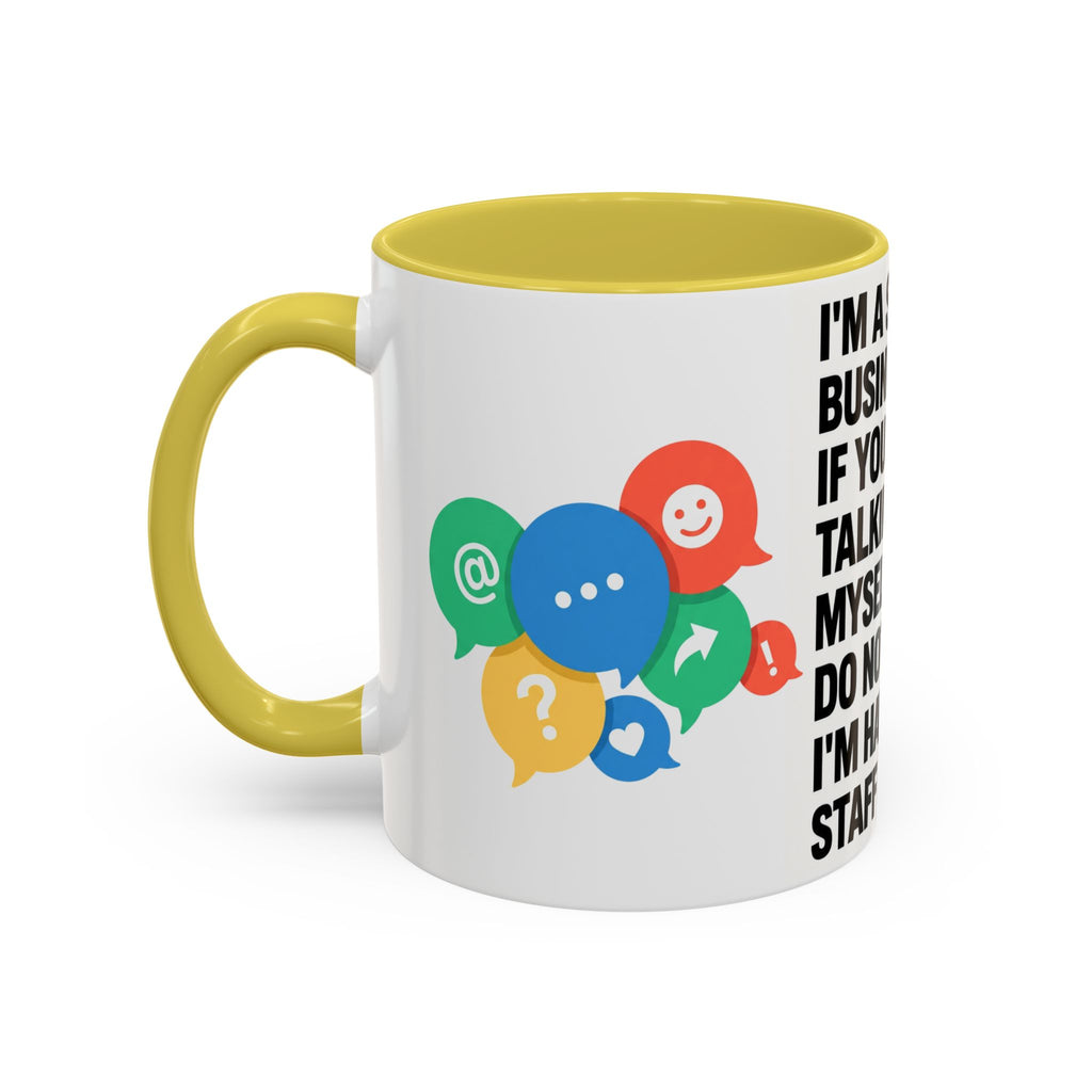 Small Business Owner Staff Meeting Mug — Funny Entrepreneur Coffee Cup