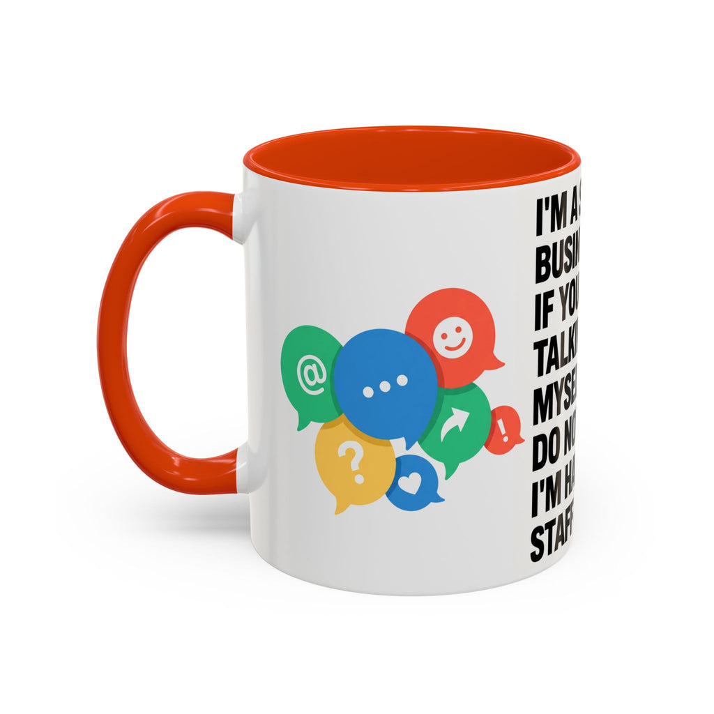 Small Business Owner Staff Meeting Mug — Funny Entrepreneur Coffee Cup