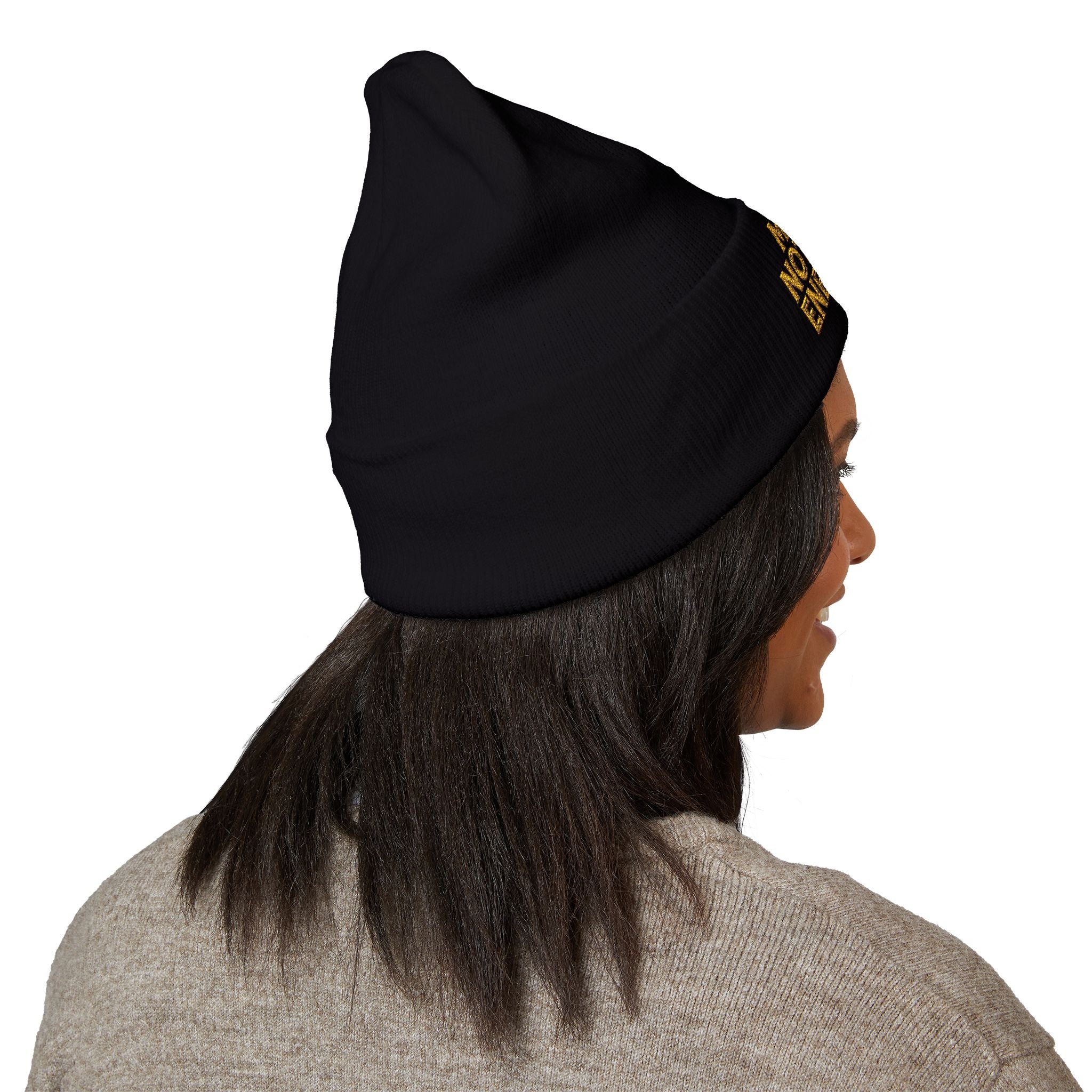 Main Notary Energy Embroidered Cuffed Beanie | Notary Public Gift