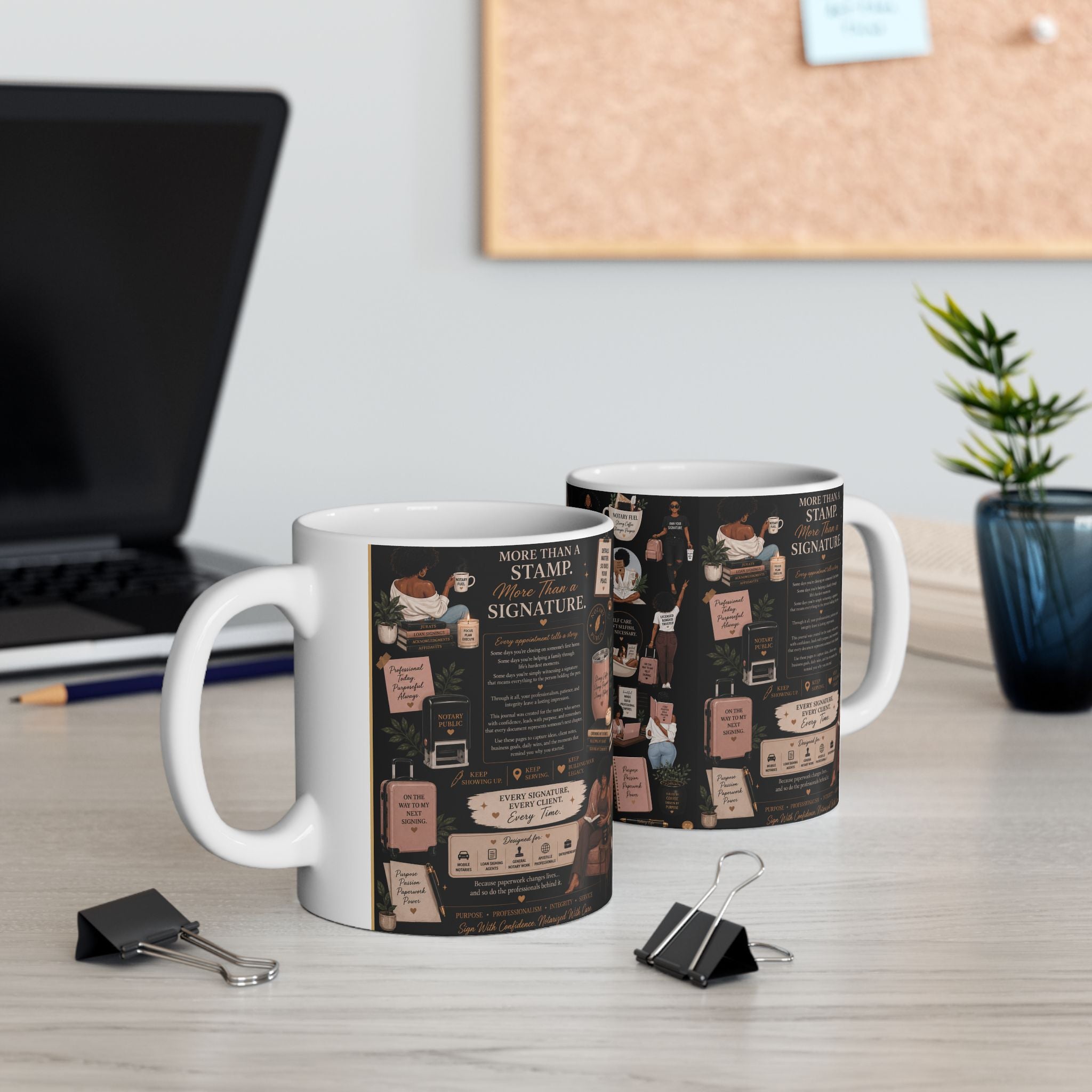 More Than a Stamp Mug | Inspirational Notary Coffee Mug | Mobile Notary Gift | Loan Signing Agent Mug | Ceramic 11oz & 15oz Cup