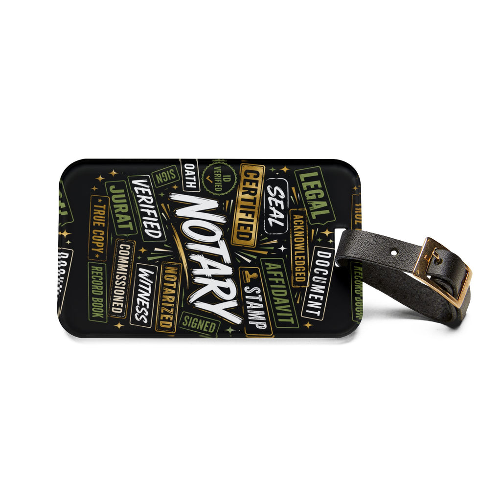 Notary Luggage Tag | Travel Bag Tag for Notaries, Loan Signing Agents & Legal Professionals