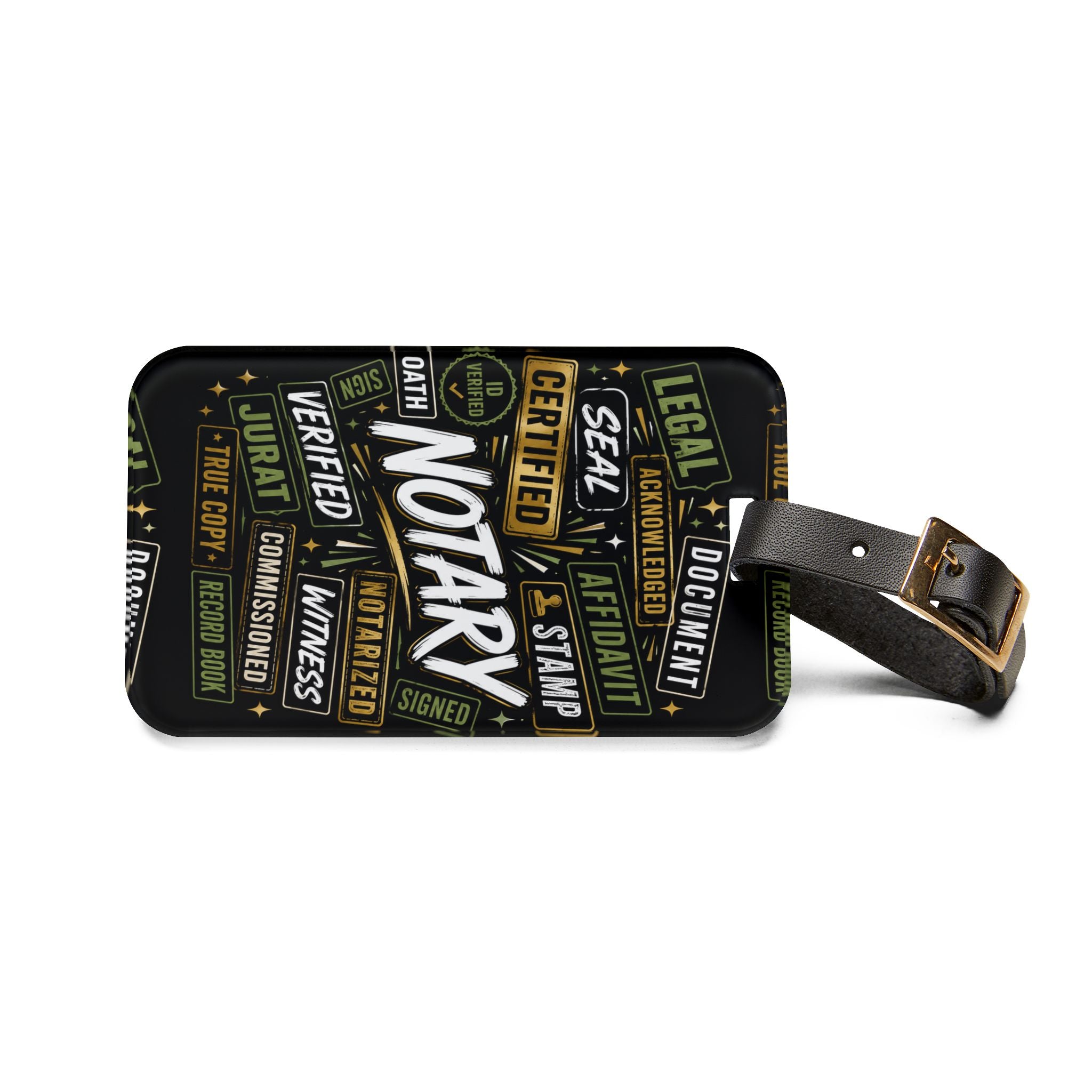 Notary Luggage Tag | Travel Bag Tag for Notaries, Loan Signing Agents & Legal Professionals