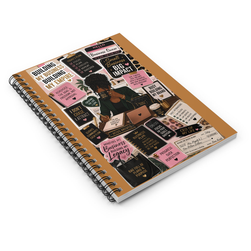 Business Planner Notebook | Entrepreneur Journal | Motivational Spiral Notebook