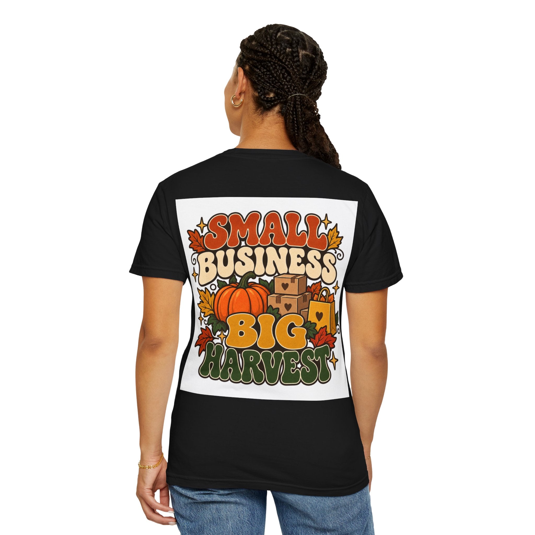 Small Business Big Harvest T-Shirt — Fall Entrepreneur Garment-Dyed Tee
