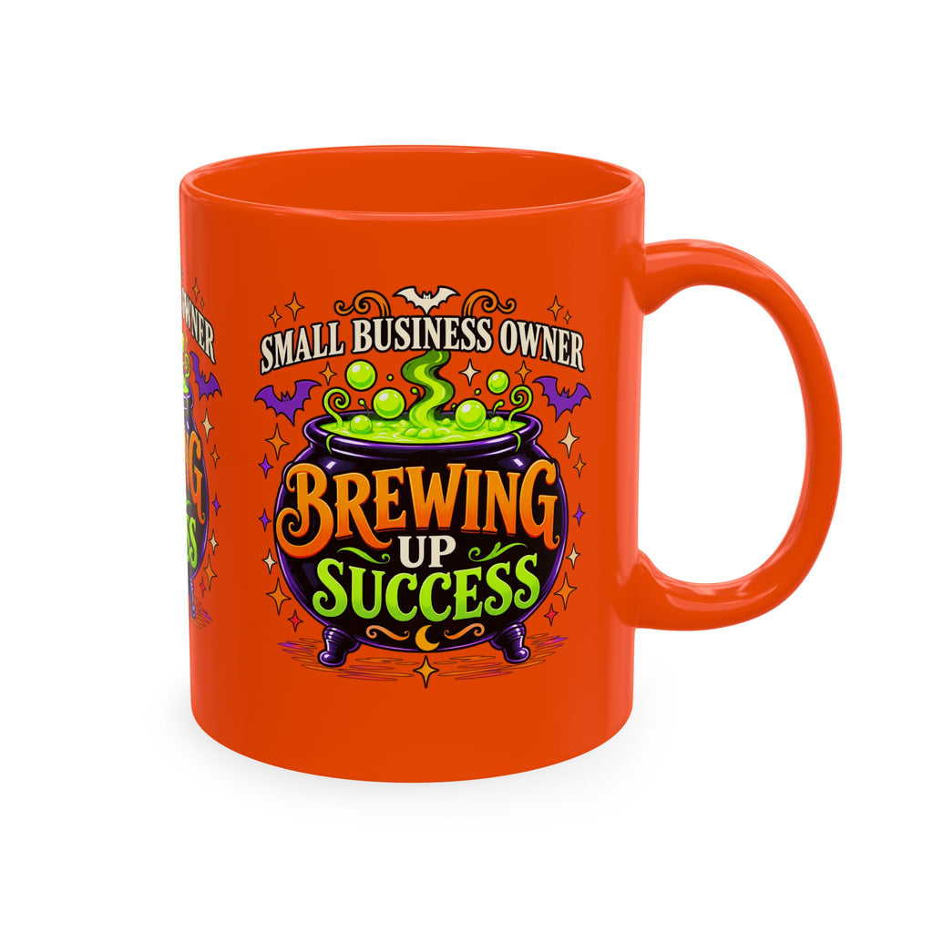 Brewing Up Success Mug | Small Business Owner Halloween Ceramic Coffee Cup