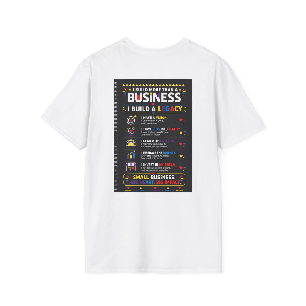 Small Business. Big Dreams. Bold Moves. T-Shirt | Entrepreneur Graphic Tee | Motivational Business Owner Shirt | Legacy Builder Unisex Tee