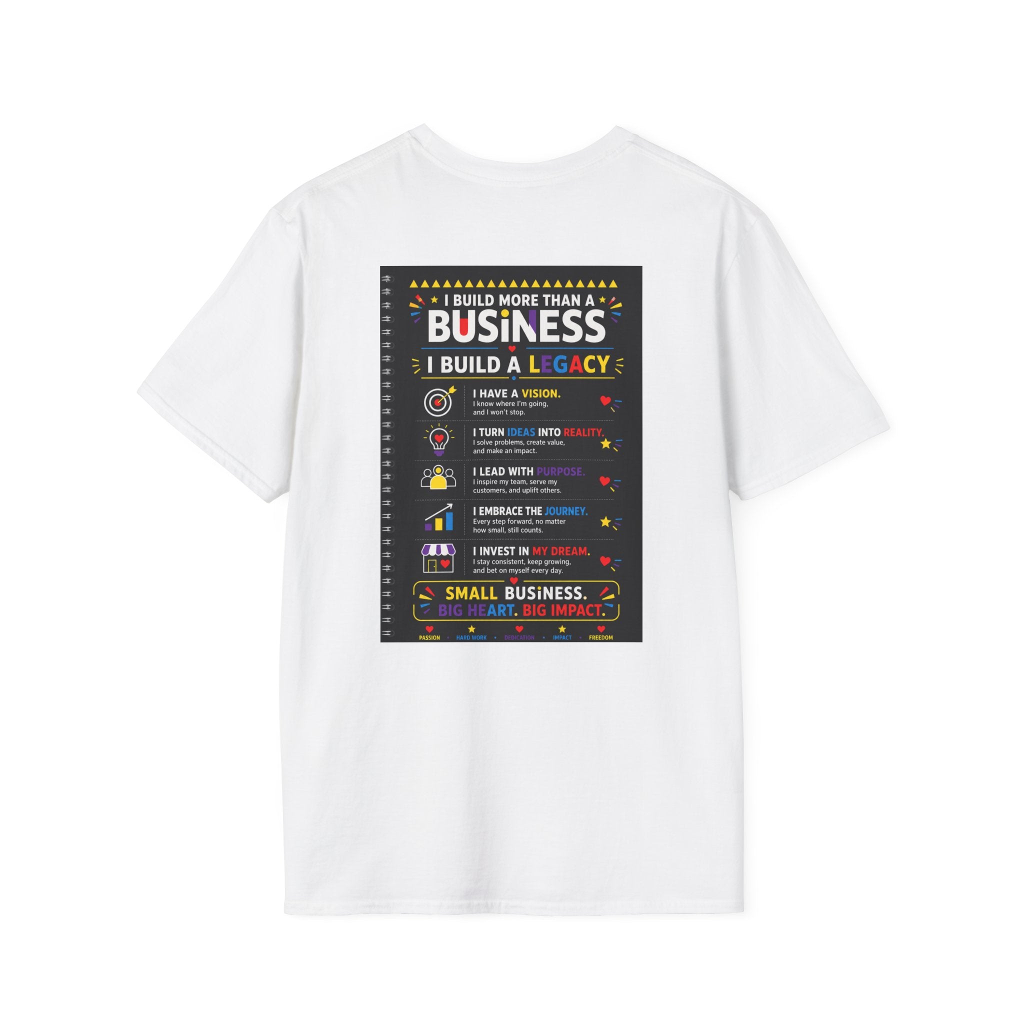 Small Business. Big Dreams. Bold Moves. T-Shirt | Entrepreneur Graphic Tee | Motivational Business Owner Shirt | Legacy Builder Unisex Tee