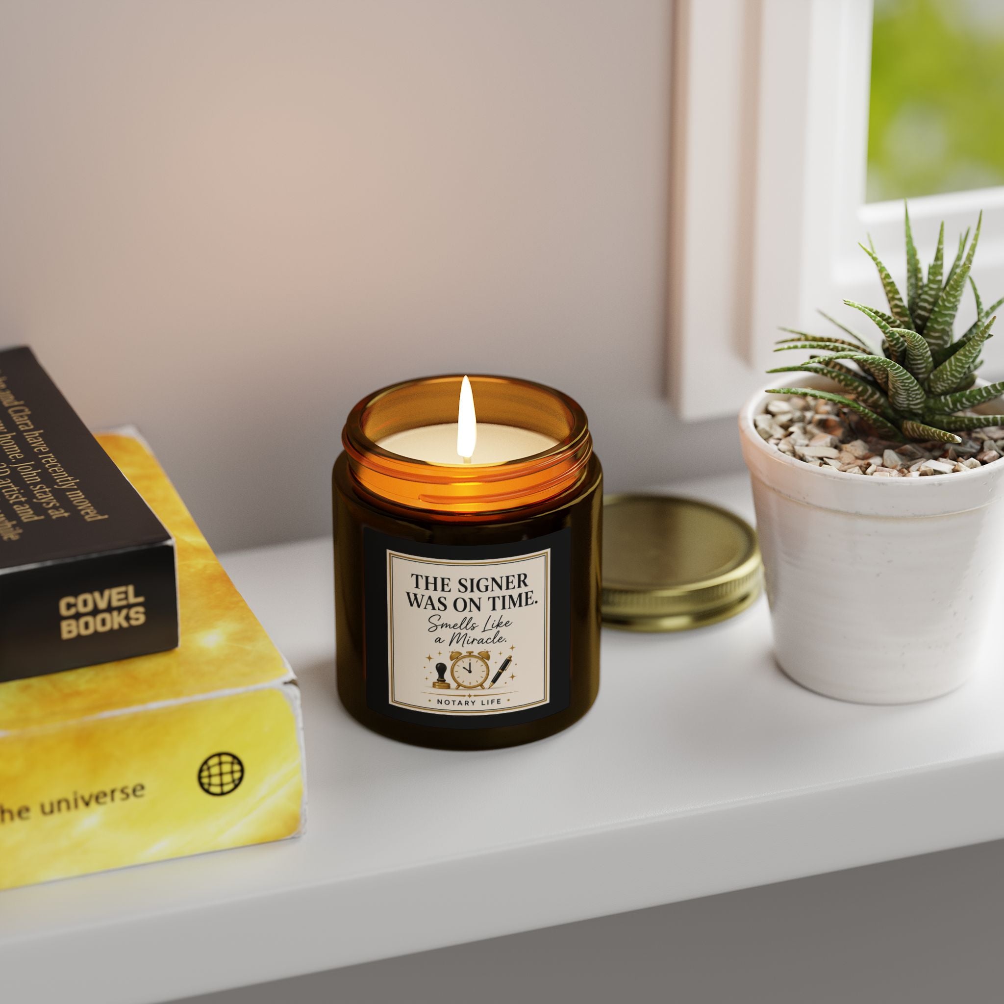 The Signer Was On Time. Smells Like a Miracle. | Notary Life Scented Candle (4oz & 9oz)