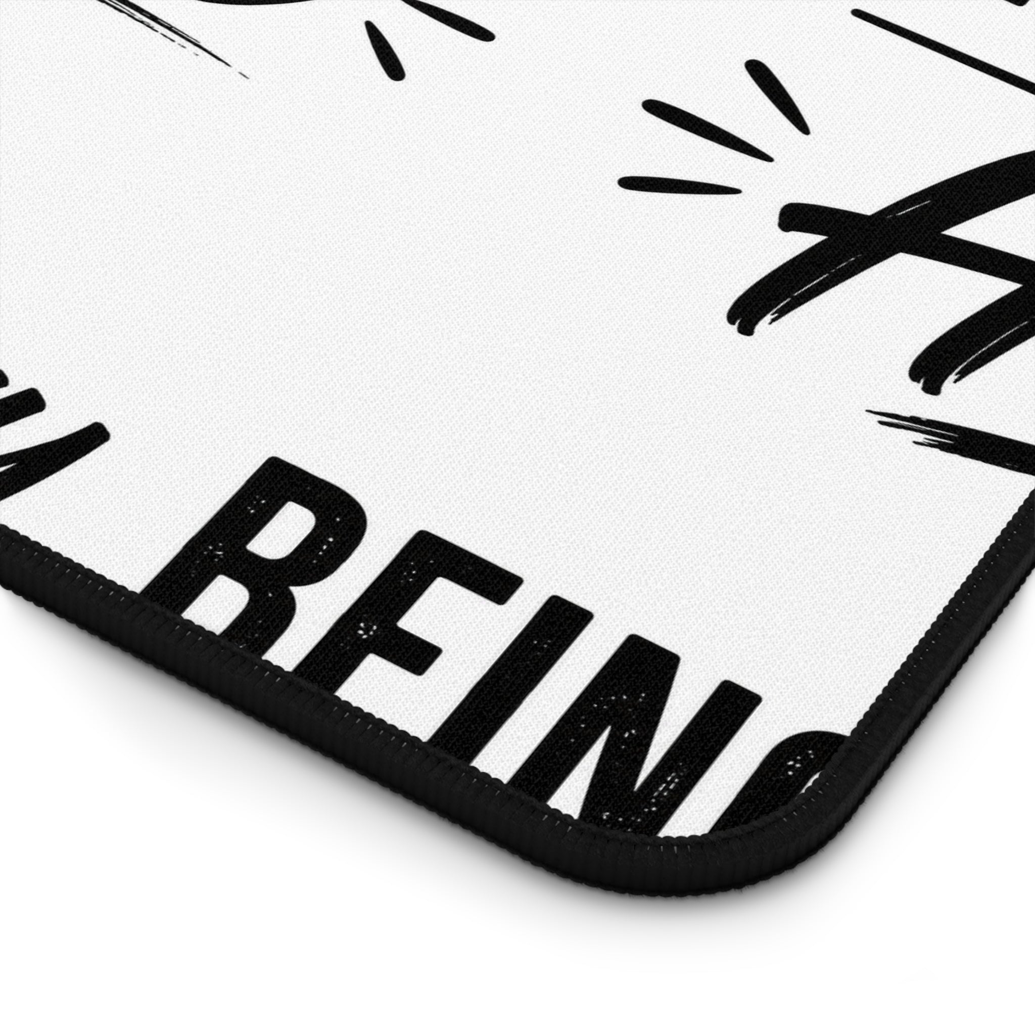 Being a Notary Is My Hustle Desk Mat | Black & White Notary Office Mat