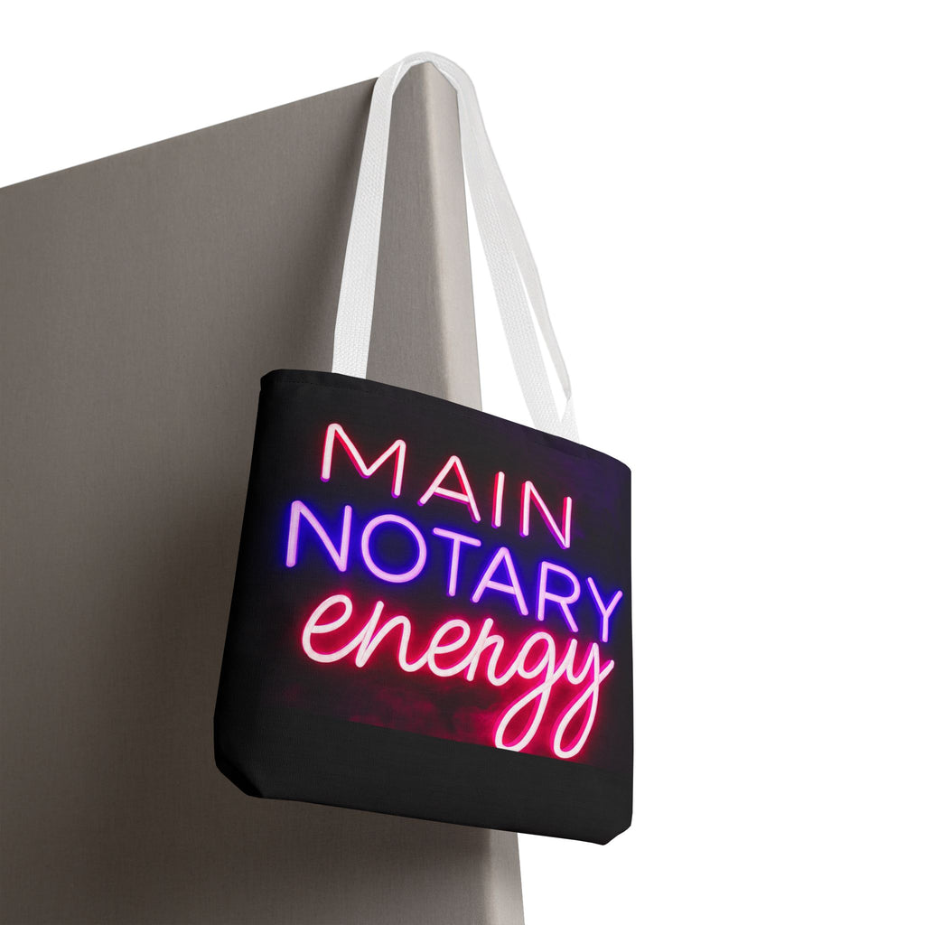 Main Notary Energy Tote Bag | Neon Notary Public Work Bag