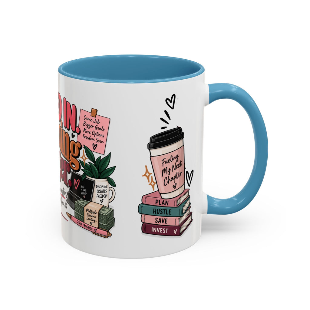 Clocked In, Dreaming Bigger Ceramic Mug — Side Hustle & Entrepreneur Coffee Cup