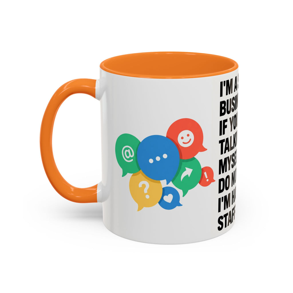 Small Business Owner Staff Meeting Mug — Funny Entrepreneur Coffee Cup
