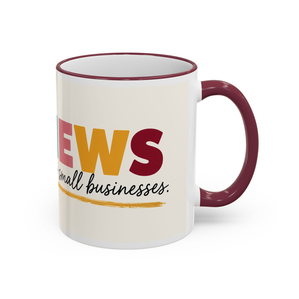 Reviews Are Love Letters to Small Businesses Mug — Entrepreneur Gift, Small Business Owner Coffee Cup