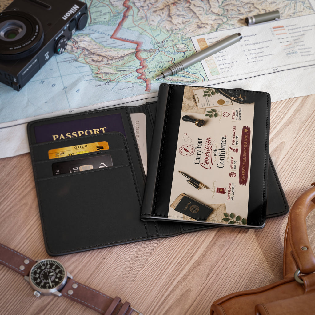 Carry Your Commission with Confidence | RFID Notary Passport Cover for Traveling Professionals