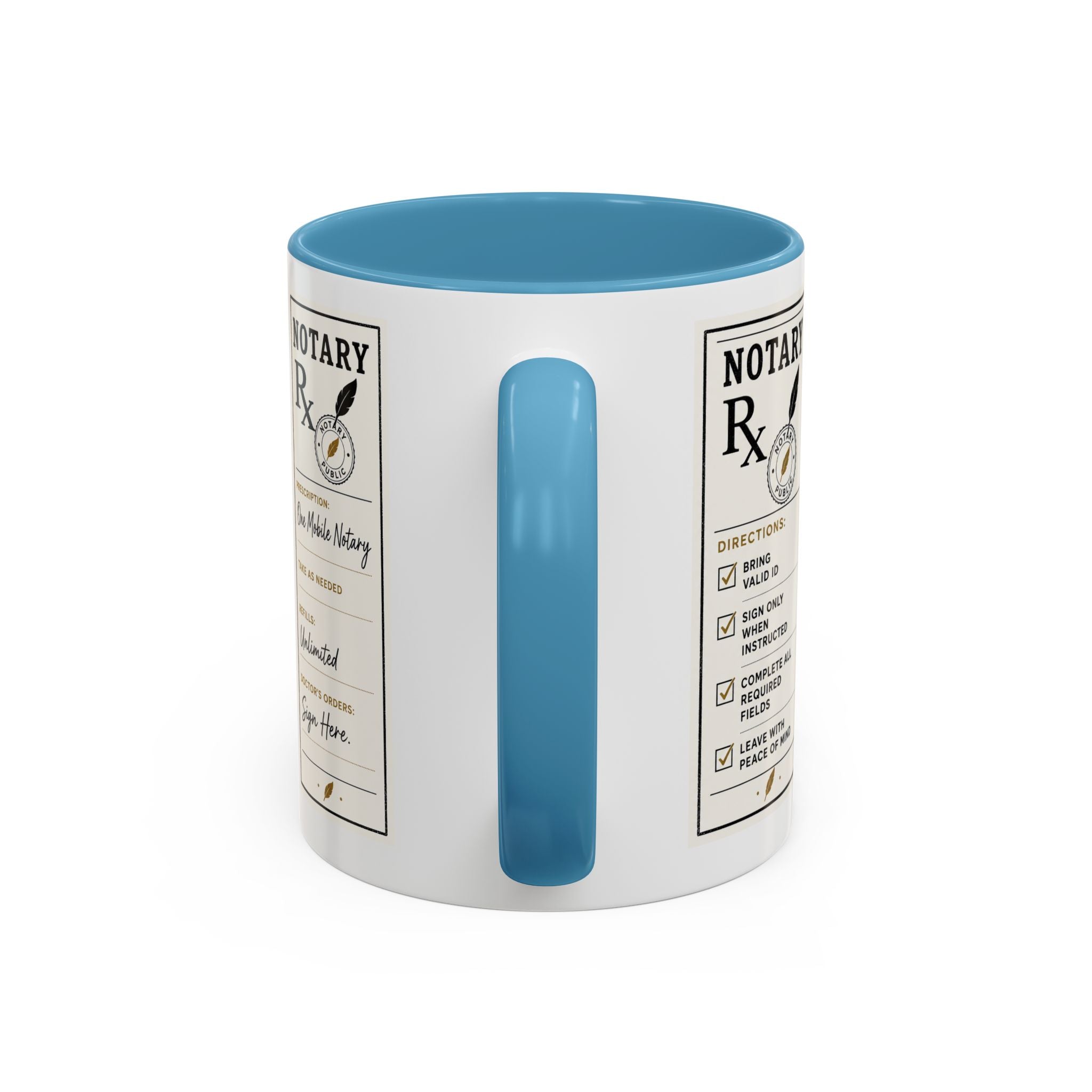 Notary Prescription | Accent Coffee Mug (11oz & 15oz)