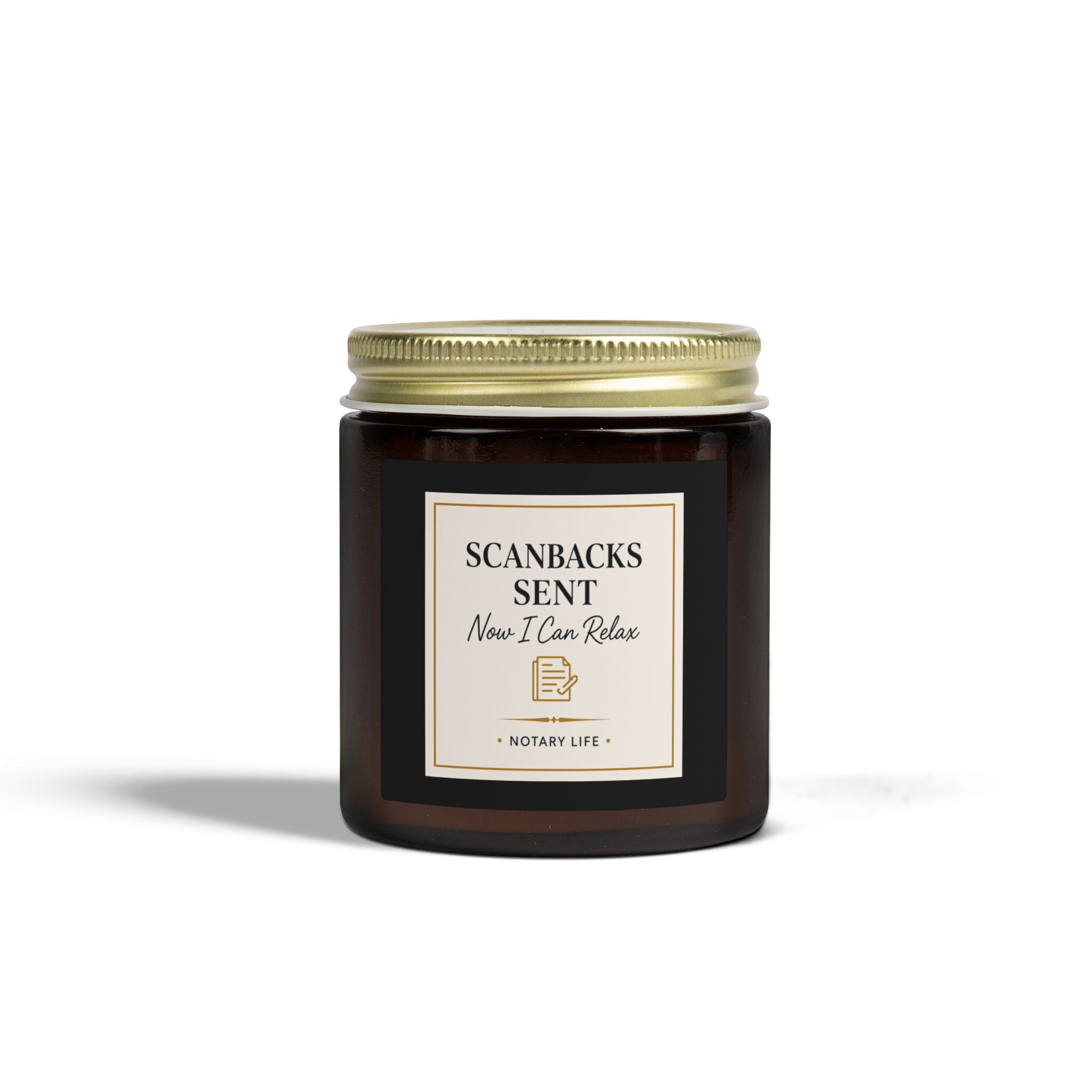 Scanbacks Sent. Now I Can Relax. | Notary Life Scented Candle Coconut Apricot Wax(4oz & 9oz)