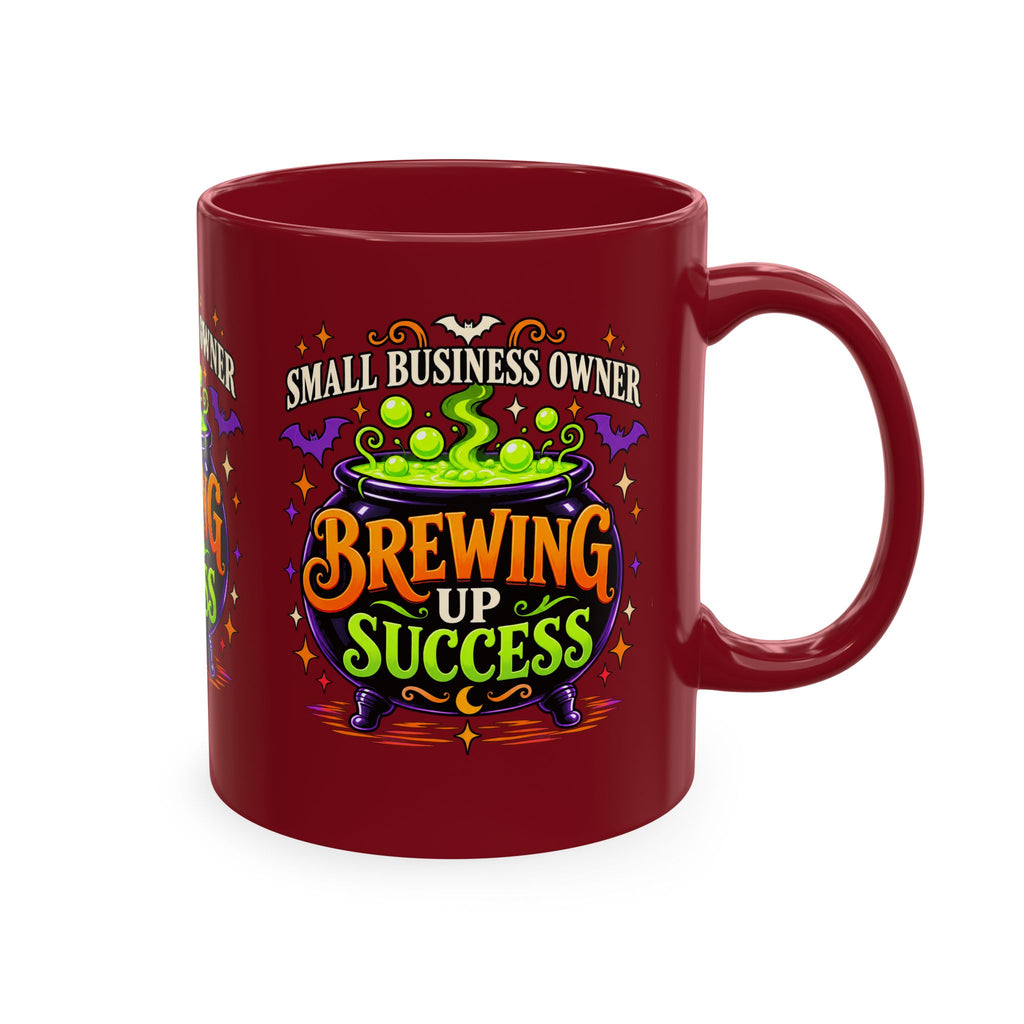 Brewing Up Success Mug | Small Business Owner Halloween Ceramic Coffee Cup