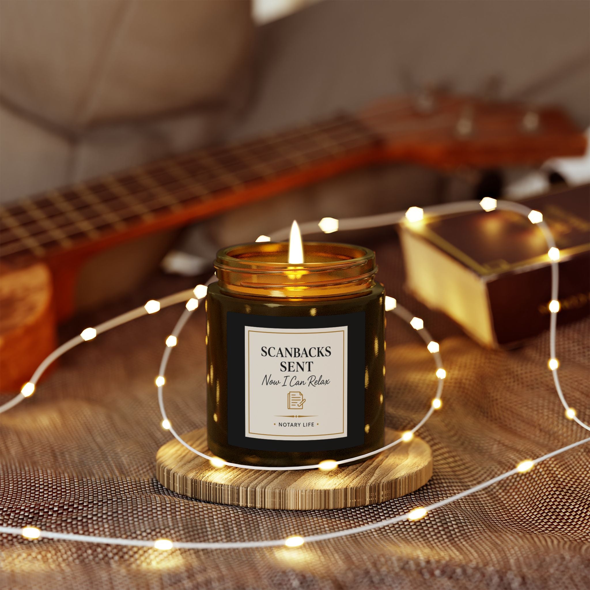 Scanbacks Sent. Now I Can Relax. | Notary Life Scented Candle Coconut Apricot Wax(4oz & 9oz)