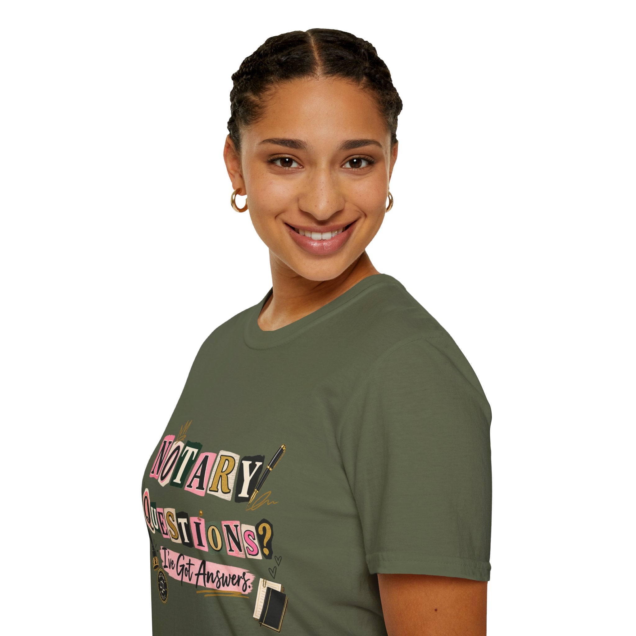 Notary Questions? I’ve Got Answers T-Shirt — Notary Public Graphic Tee