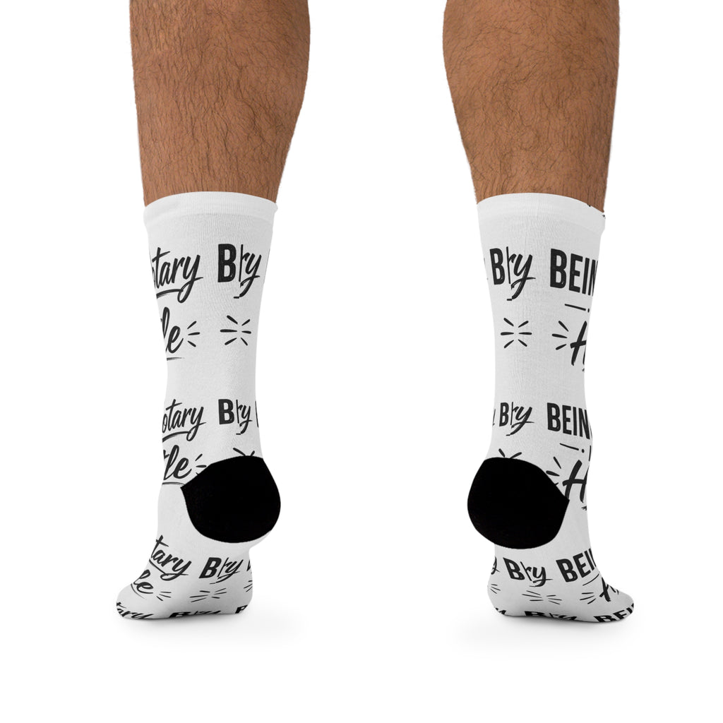Being a Notary Is My Hustle Crew Socks ✍🏽