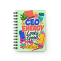CEO Energy Looks Good on Her Spiral Notebook