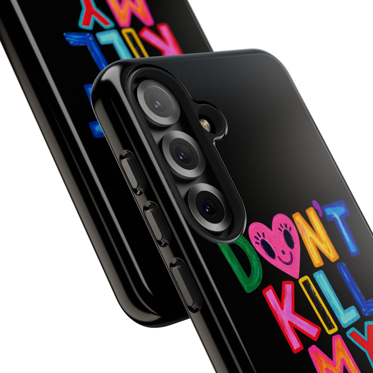Tough Phone Case — “Don’t Kill My Booked & Busy Vibe” Colorful Protective Cover
