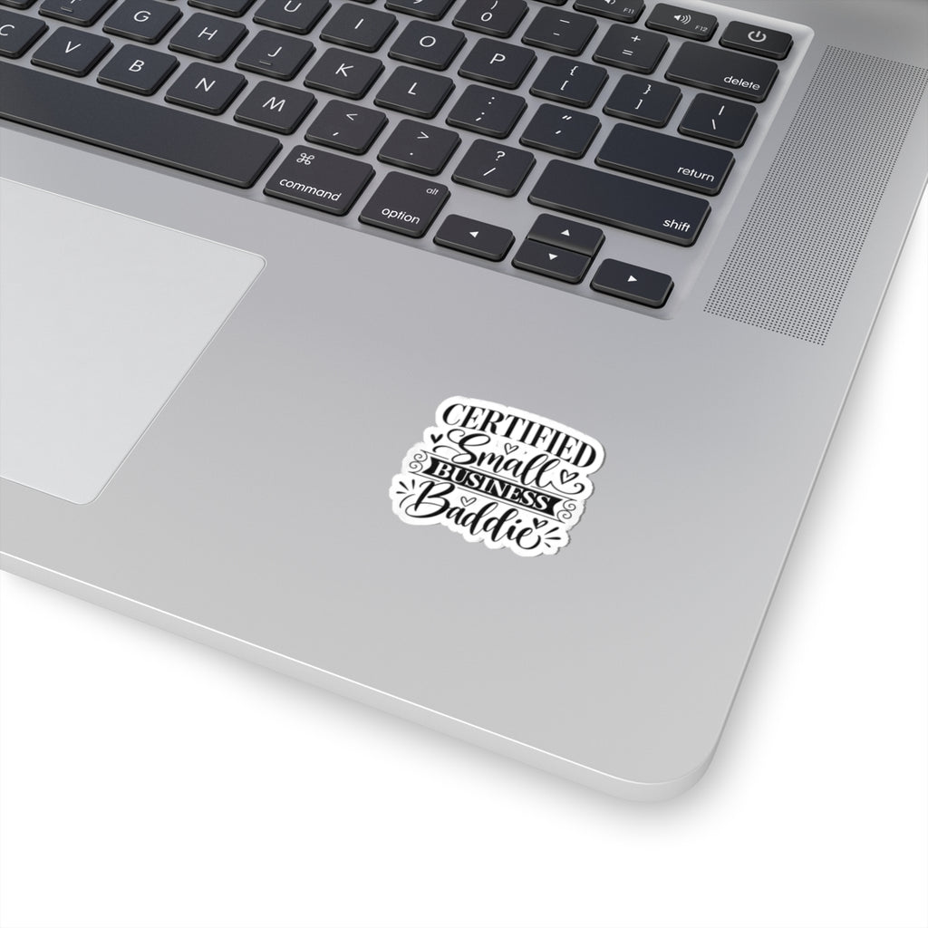 Certified Small Business Baddie Sticker — Feminine Laptop Decal for Women Entrepreneurs