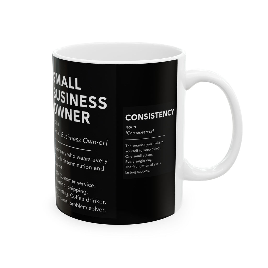 ☕ Small Business Owner Definition Coffee Mug | Entrepreneur Mug | CEO Gift | Minimalist Business Owner Cup | Success & Motivation Mug