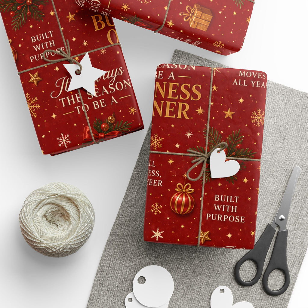 🎄 It’s Always the Season to Be a Business Owner Wrapping Paper – Small Business Holiday Gift Wrap 🎁