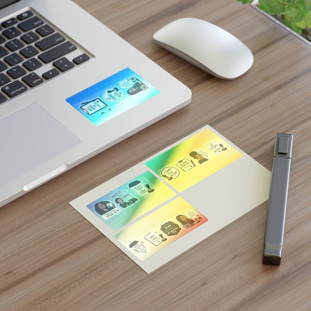 I Need to See Your ID Vinyl Sticker | Funny Notary Sticker | Notary Public Laptop Sticker | Business Owner Gift:  Sticker Sheets ✍🏽🤎