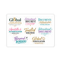 🌍 Professional Collection | International Document & Apostille Typography Stickers