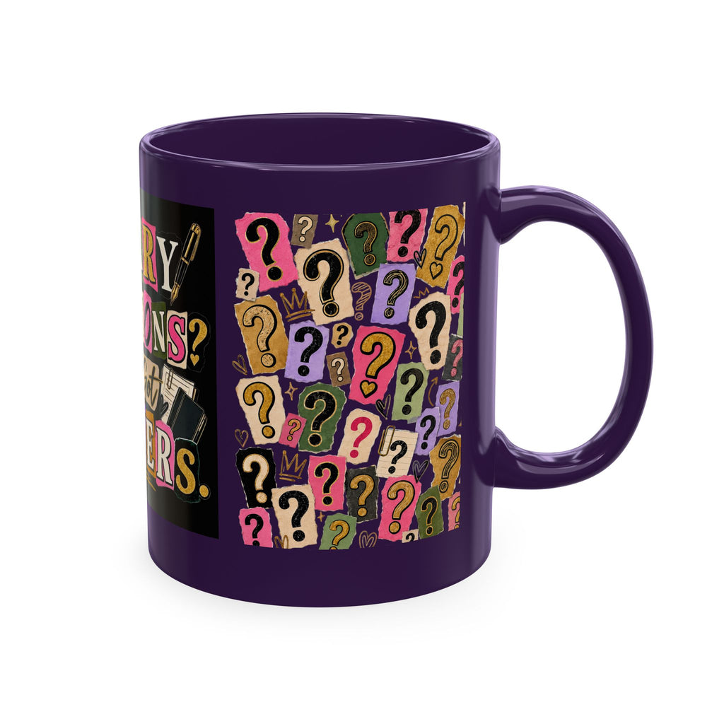 Notary Questions? I’ve Got Answers Ceramic Mug — Colorful Notary Public Coffee Cup